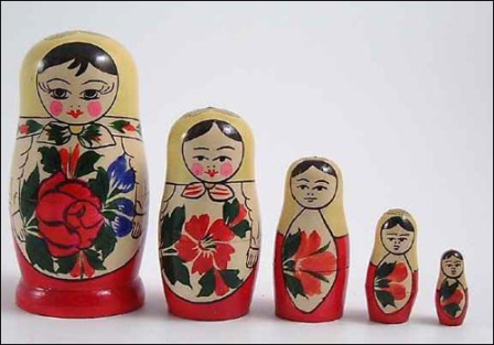 russian dolls that get smaller