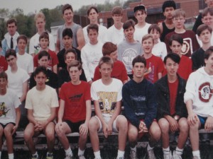 Aaron and Tommy on Cross Country Team